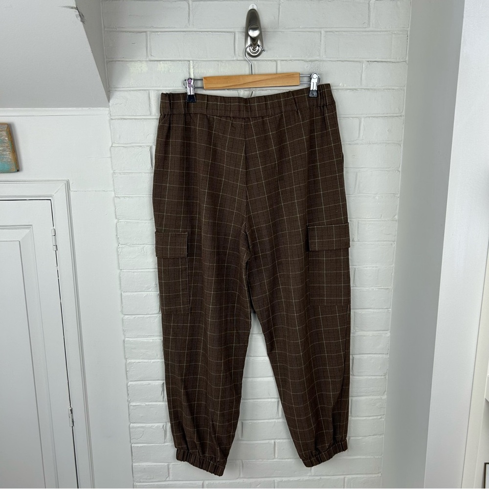 A New Day Plaid Baggy Cargo Tapered Trouser Pants Size 12 - Picture 11 of 11